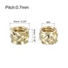 Sourcing Map Knurled Insert Nuts, 50pcs M4 x 4mm L