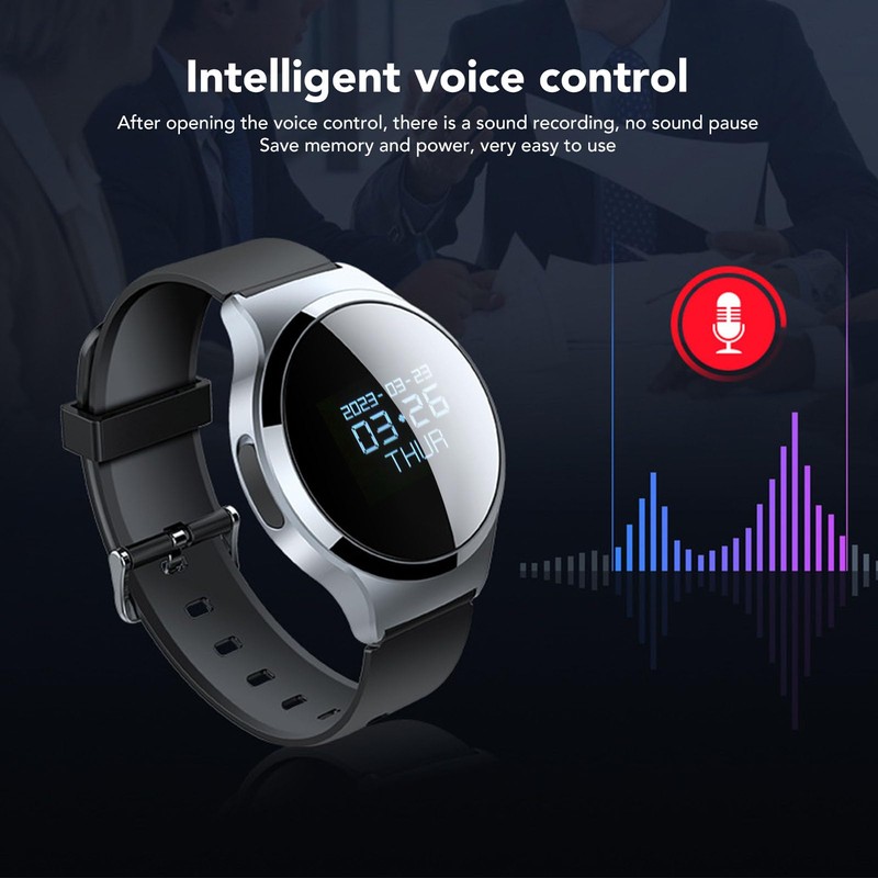 Voice Recorder Watch, Digital Voice Activated Recorder Bracelet, MP3 Player