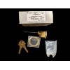 US Lock 2-PACK US Lock 1-1/8" Rim Cylinder Solid Brass