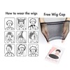 Orange Men Wig Short Straight Orange Male Wig Heat Resistant