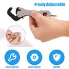 lasuroa Micro Self Adjusting Wrench, Multi Function Pipe Stubby Spanner
