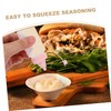 Mobestech 4PCS Squeeze Bottles Reusable Dressing Containers for Sauces Condiments