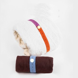 Easy storage organization strap band medium size color random 1P 50ea