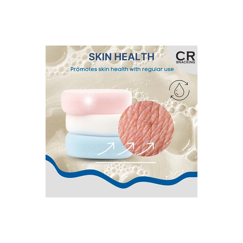 CR Snacking Luxury Bath Sponge Packs (Random Colours) 12 sponges