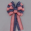 13 inch Stars and Stripes Patriotic Flag Bow by Package