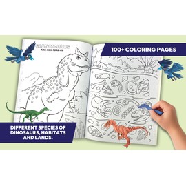 Dinosaur Coloring Book for Little Dino Lovers; Includes Perforated Pages and Bonus Sticker Sheet