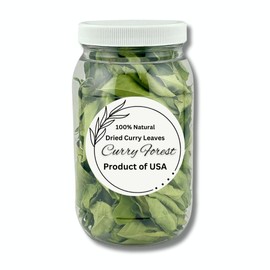 CurryForest Premium Dried Curry Leaves | Product of USA | 100% Naturaly Grown Leaves | The Key Ingredient for CurryPowder |10-15 g