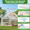 Quibbay 6PCS Polycarbonate Greenhouse Panels, 4' x 2' x 0.32''