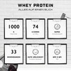 Whey Protein Powder - 1000 g (Strawberry Banana) - With