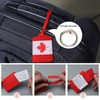 4 Pack Canadian Flag Luggage Tags, Anyos PU Leather Travel