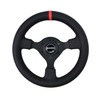 TIYPEOR Universal Racing Drift 280mm/11inch Microfiber Leather Steering Wheel with