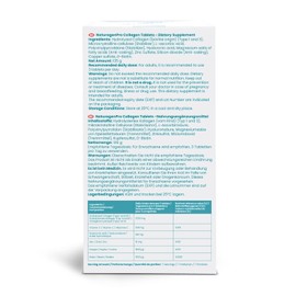 Naturagen Per Collagen Peptide Tablets - 90 Tablets - 3000 mg Hydrolysed Collagen - 30 Day Use - Type 1 and 3 - With Vitamin C, Hyaluronic Acid, Zinc, Copper, Biotin - Sugar Free and Gluten Free