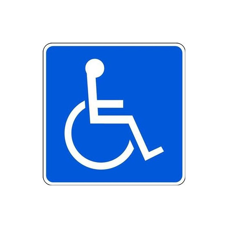 ZING 2217 Eco Parking Sign, Handicapped Symbol, 12Hx12W, Engineer Grade