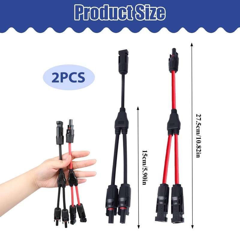 Solar Cable Y Splitter Plug Solar Solar Panel Cable Male