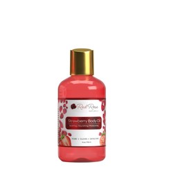 Red Rose Naturals Red Rose Naturals Strawberry Body Oil, Natural Body Oil For Women, Shower and Bath Perfume, Hydrating & Deep Moisturizing, Reduce Dry Skin, Long Lasting Fragrance, Vegan - 4 fl. oz