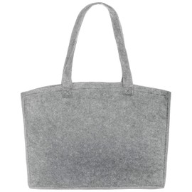 Brandsseller Women's Felt Handbag Leisure Shopping Bag Approx. 36 x 27 x 6 cm, gray