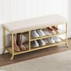 GAOMON Shoe Bench, 2-Tier Shoe Storage Bench for Entryway, Storage