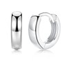 1 Pairs Small Hoop Earrings for Women Men, Sterling Silver