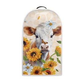 AZULCUSTO Cow Kitchen Appliance Covers Food Processor Cover Polyester Coffee Maker Cover or Toaster Cover Stain Resistant Blender Cover for Stand Mixer Kitchen Home Soft