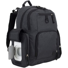 BODHI Baby Portable Diaper Changing Pad Diaper Changer Travel Bag, Changing Mat, Baby Changing Station, Infant Gift, Black Chambray