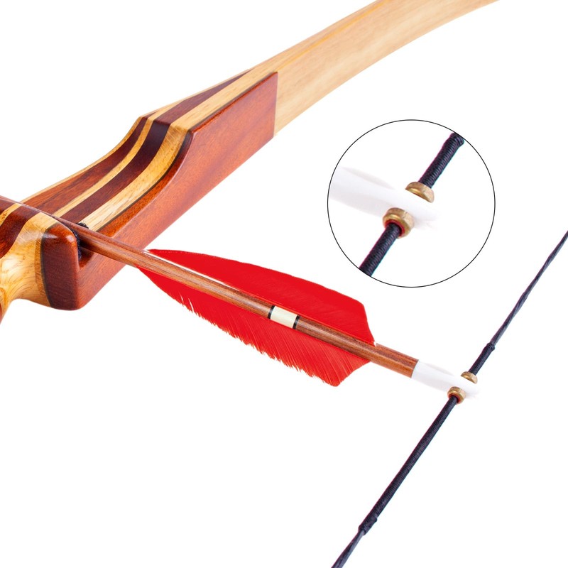 PATIKIL Bow String Replacement, 16 Strands Recurve Bowstring with Nock