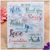 Kwan Crafts Words Thank You Happy Birthday Love Smile Congratulation
