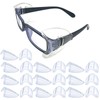 KONEWONG 10 Pairs Safety Glasses Side Shields, Slip on Side