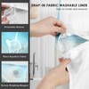Nesphy No Hook Beach Summer Starfish Shower Curtain with Snap