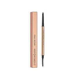 Eyebrowqueen Brow Pro | Waterproof Dual-Ended Pencil | Fine Strokes | Vegan | Shade Warm Brown