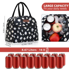 GODWOODS Insulated Lunch Bags for Women, Men - Small Cooler Box Smash Lunch Tote Bag for Work, Picnic, Beach, Camping
