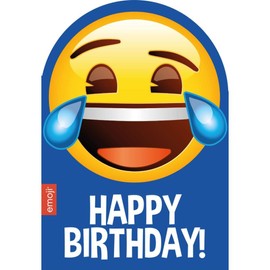 Emoticon / Emote / Emoji Happy Tears Birthday Card
