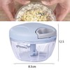 Vegetable Cutter, 500 ml Manual Onion Chopper with Pulley, Multi