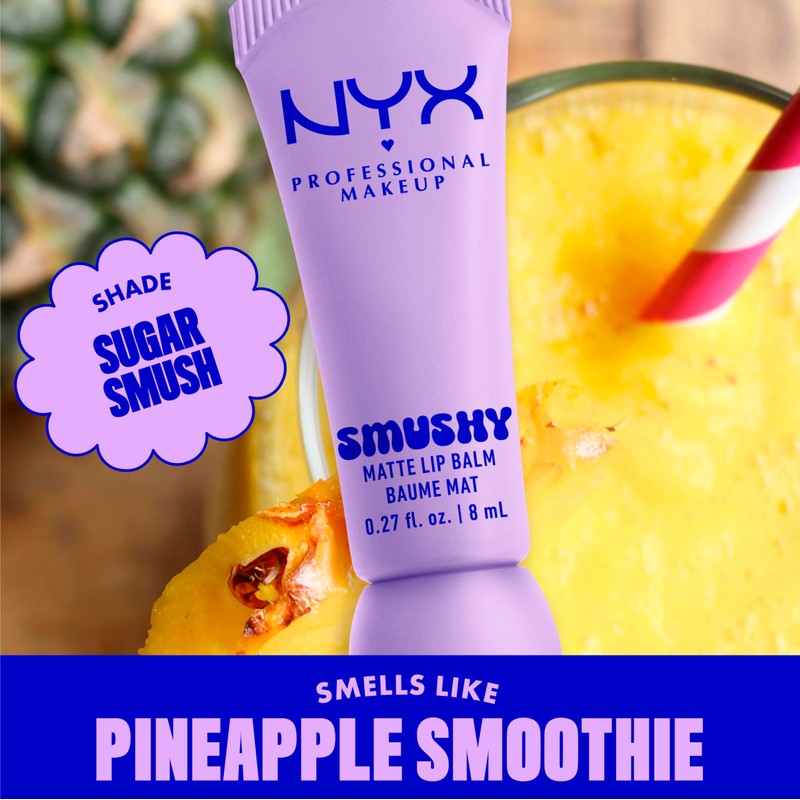 NYX PROFESSIONAL MAKEUP Smushy Matte Lip Balm, Tinted Lip Moisturizer