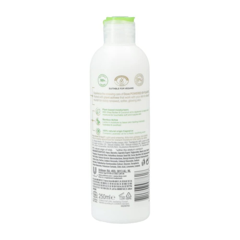 Dove Powered By Plants Body Lotion Bamboo 250 Ml