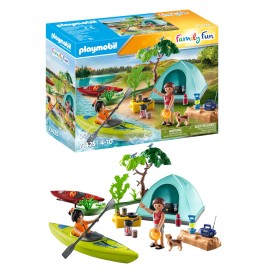 Playmobil Outdoor Adventure Camping Playset with Kayaks Tent Figures and Accessories