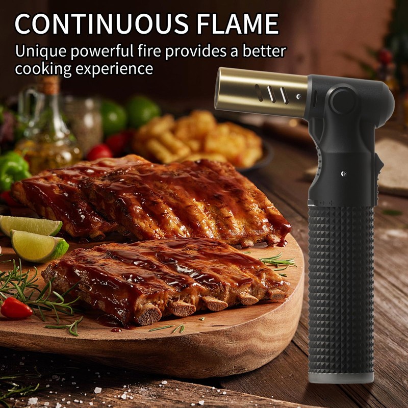 2 Pack Refillable Butane Torch Lighter with Adjustable Jet Flame,