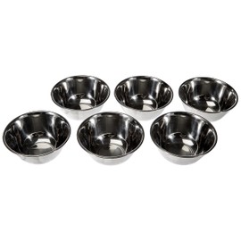 Lacor 6 SCHÜSSEL,KLEIN-GARINOX 12 cm 0,4Lt, Stainless Steel, Silber, 6