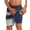 SILKWORLD Mens Swimsuit Trunks 4 Way Stretch Mens Swim Trunks