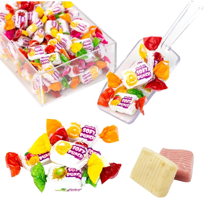 Soft Punch Chews Taffy, Delicious Gourmet Candy Sweets, Individually Wrapped