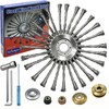 SoJumpvr 10 Inch Steel Wire Wheel Brush Weed Eater Head,