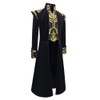 GONSIDA Men's Steampunk Medieval Tailcoat Jacket Victorian Gothic Frock Coat