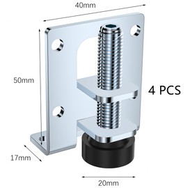 DDHOMIN 4 PCS Heavy Duty Adjustable Leveling Feet Furniture Legs