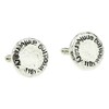 11th Wedding Anniversary Hammered Cuff-links for Husband, 11th Idea &