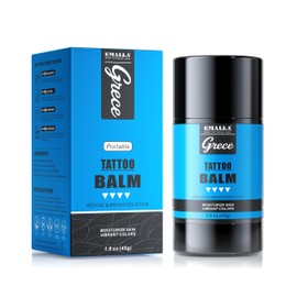 Emalla GRECE Tattoo Blam Stick 1.6oz Premium Tattoo Aftercare Moisturizer for Old & New Tattoos Natural Nourishing Tattoo Balm for Fast Healing & Color Enhancement On The Go Tattoo Supplies
