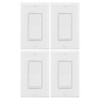 Maxxima 4-Way/Single Pole Decorative Wall Light Switch 15A On/Off Soft