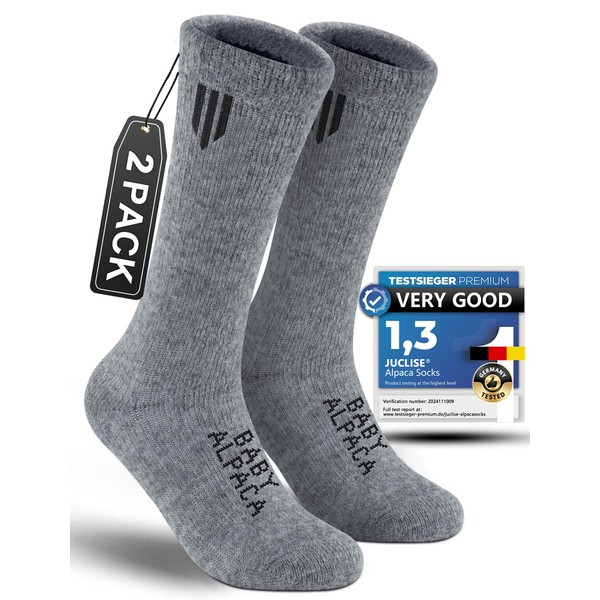 Juclise Alpaca Wool Heavyweight Thermal Boot Socks Winter Hunting Hiking