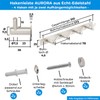 Stahlia Coat Hook Rack Brushed Stainless Steel Wall Hook Coat