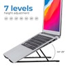 Ergonomic Aluminum Laptop Stand – 7-Level Adjustable Riser for Desk,