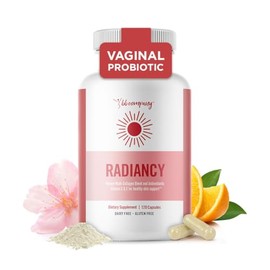 BB Company Radiancy | Vaginal Probiotics for Vaginal Dryness, pH Balance | Fights Itch, Odor | Anti-Aging | Hyaluronic Acid, Probiotics, Vitamin C, Mu