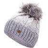 Faera Winter Hat - Warm Lined Faux Fur Bobble Hat